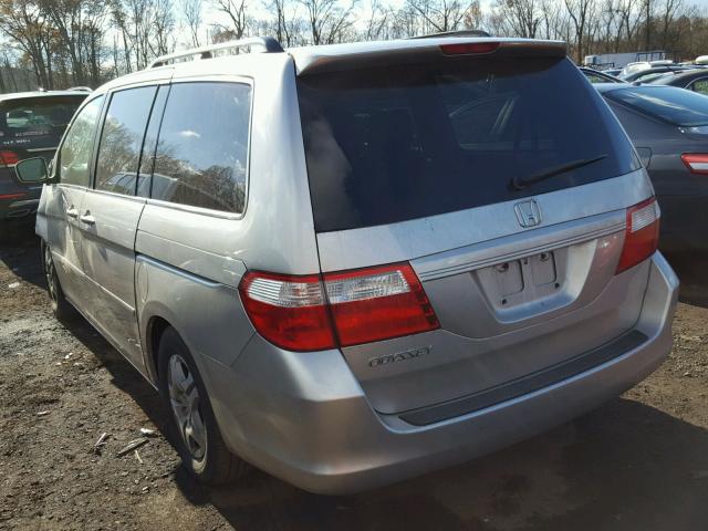 5FNRL38467B448441 - 2007 HONDA ODYSSEY EX SILVER photo 3