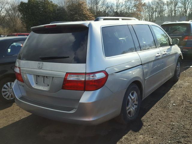 5FNRL38467B448441 - 2007 HONDA ODYSSEY EX SILVER photo 4