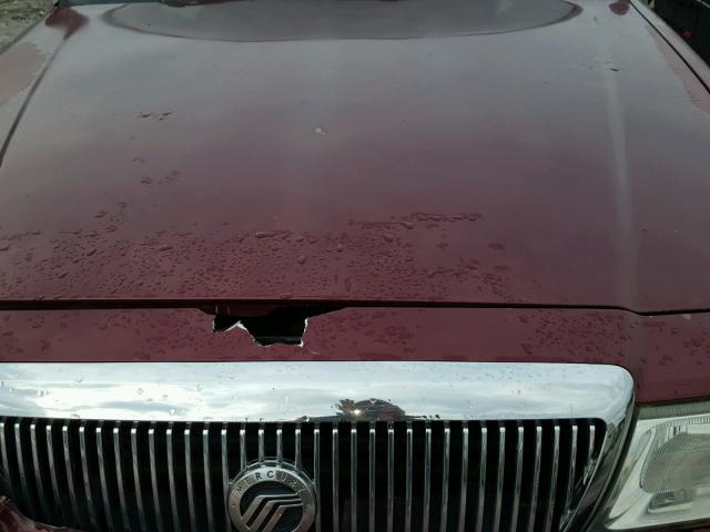 2MEFM75W94X650987 - 2004 MERCURY GRAND MARQ MAROON photo 7