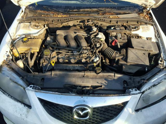 1YVFP80D435M28453 - 2003 MAZDA 6 S WHITE photo 7