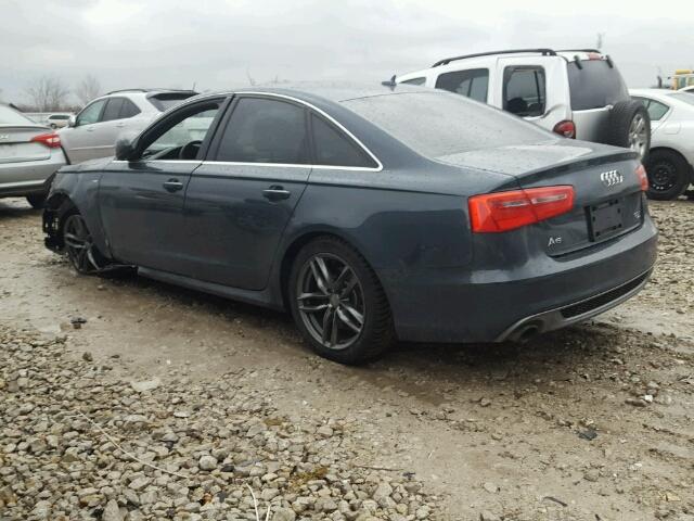 WAUJGCFC3CN120205 - 2012 AUDI A6 PRESTIG BLUE photo 3