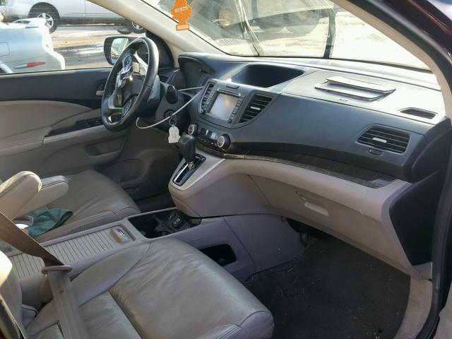 5J6RM4H7XDL031212 - 2013 HONDA CR-V EXL 栗色 照片 5