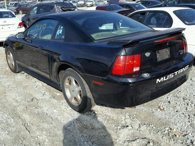 1FAFP40481F264703 - 2001 FORD MUSTANG BLACK photo 3