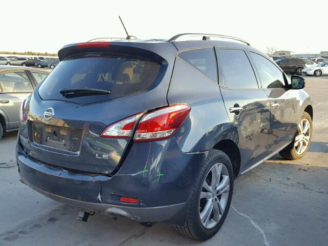 JN8AZ1MU0BW068249 - 2011 NISSAN MURANO S GRAY photo 4