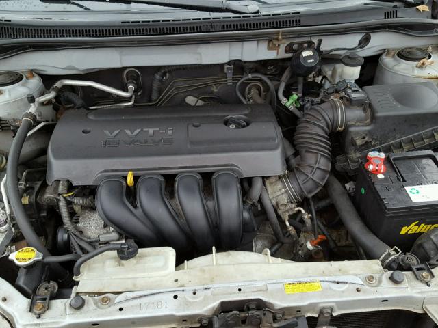 2T1BR32E95C427845 - 2005 TOYOTA COROLLA CE SILVER photo 7