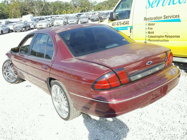 2G1WL52M1W9334138 - 1998 CHEVROLET LUMINA BAS BURGUNDY photo 3