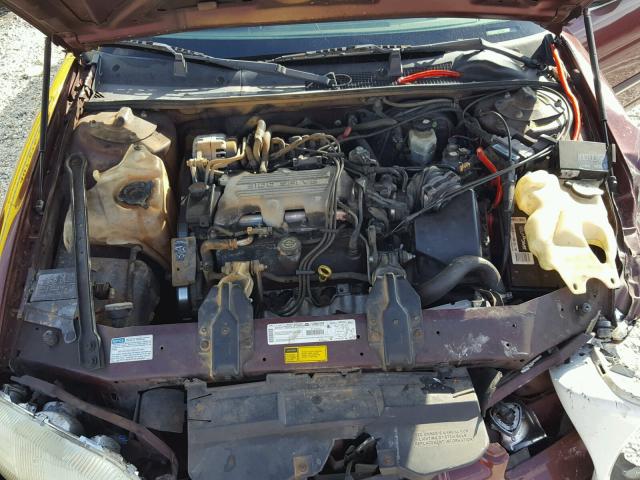 2G1WL52M1W9334138 - 1998 CHEVROLET LUMINA BAS ბურგუნდია ფოტო 7