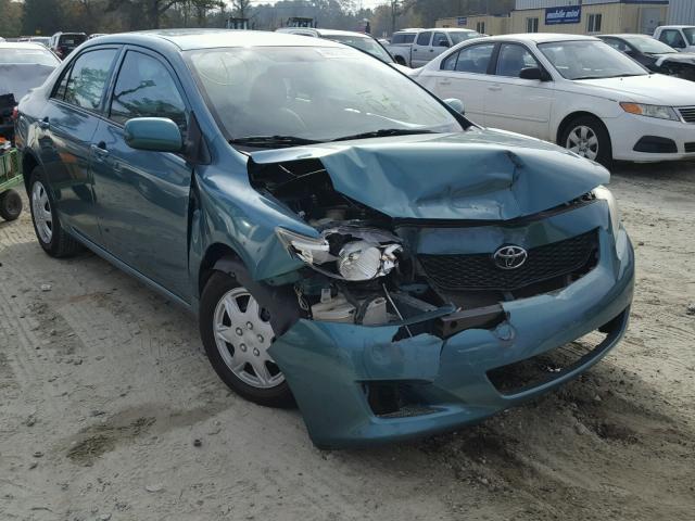 1NXBU4EE1AZ280199 - 2010 TOYOTA COROLLA BA GREEN photo 1