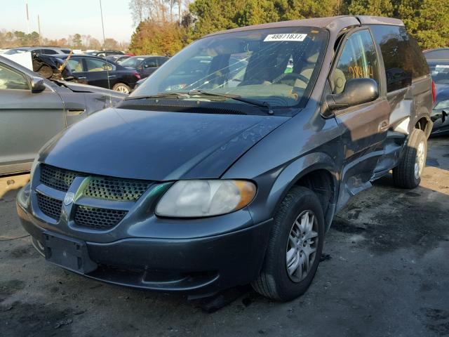 1B4GP45302B595926 - 2002 DODGE CARAVAN SP GRAY photo 2