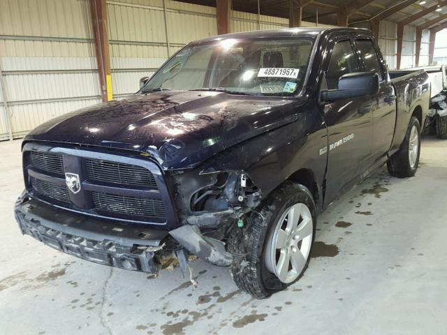 1C6RD6FT1CS323392 - 2012 DODGE RAM 1500 S BLUE photo 2