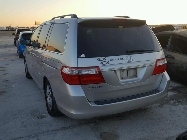 5FNRL38687B446966 - 2007 HONDA ODYSSEY EX SILVER photo 3