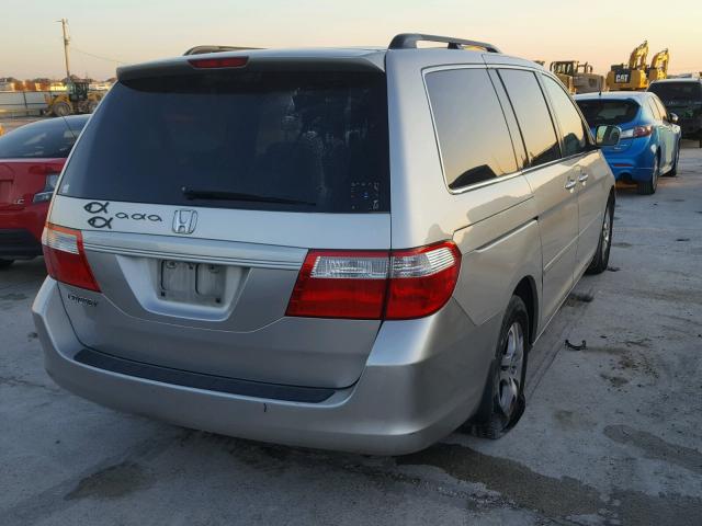 5FNRL38687B446966 - 2007 HONDA ODYSSEY EX SILVER photo 4