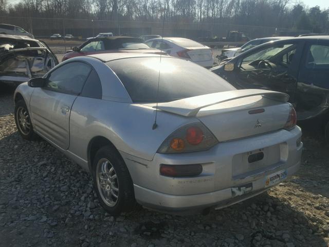 4A3AC34G24E062851 - 2004 MITSUBISHI ECLIPSE RS SILVER photo 3