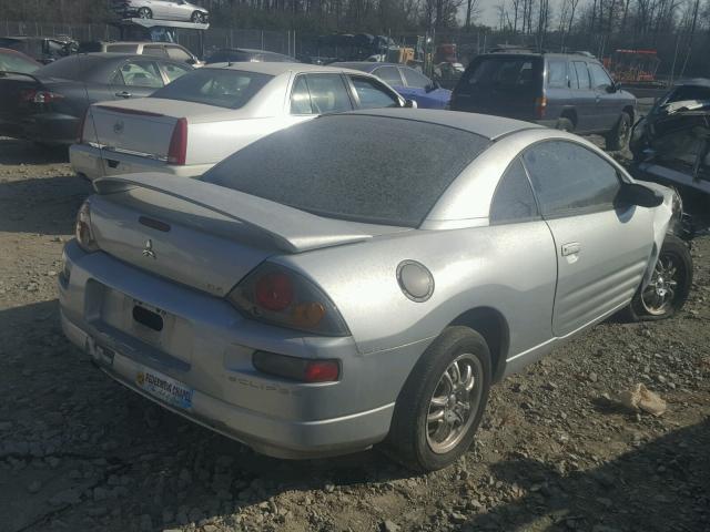 4A3AC34G24E062851 - 2004 MITSUBISHI ECLIPSE RS SILVER photo 4