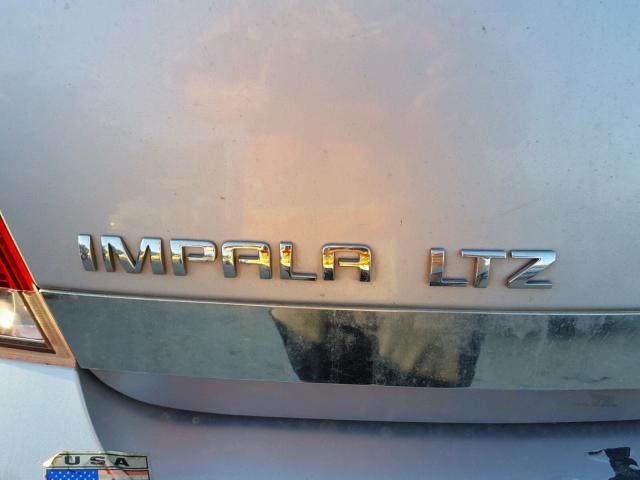 2G1WU581869231793 - 2006 CHEVROLET IMPALA LTZ SILVER photo 9