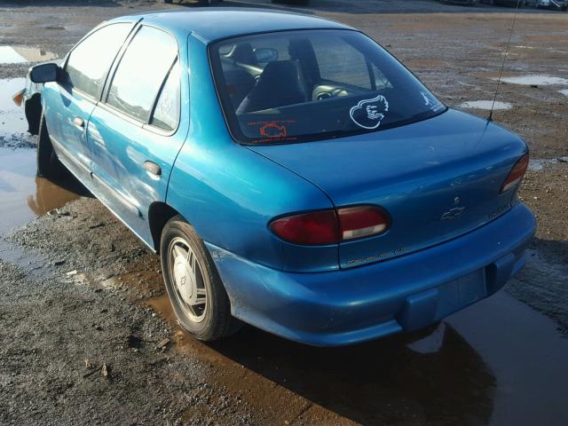 1G1JF5246T7172425 - 1996 CHEVROLET CAVALIER L TURQUOISE photo 3