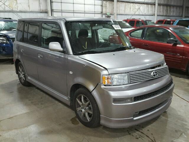 JTLKT324364048969 - 2006 TOYOTA SCION XB SILVER photo 1