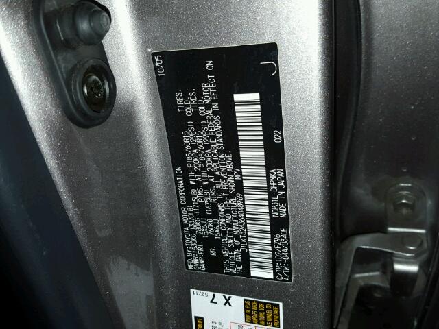 JTLKT324364048969 - 2006 TOYOTA SCION XB 银色 照片 10