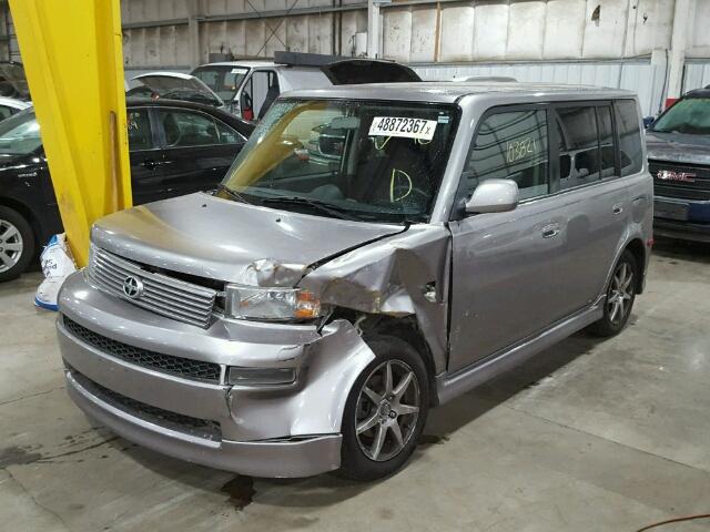 JTLKT324364048969 - 2006 TOYOTA SCION XB SILVER photo 2