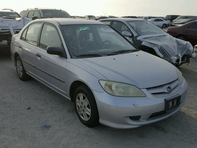 1HGES16384L010451 - 2004 HONDA CIVIC DX V SILVER photo 1