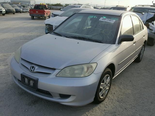 1HGES16384L010451 - 2004 HONDA CIVIC DX V SILVER photo 2