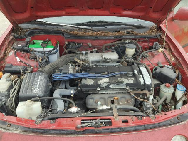 JH4DC4452SS036140 - 1995 ACURA INTEGRA LS RED photo 7