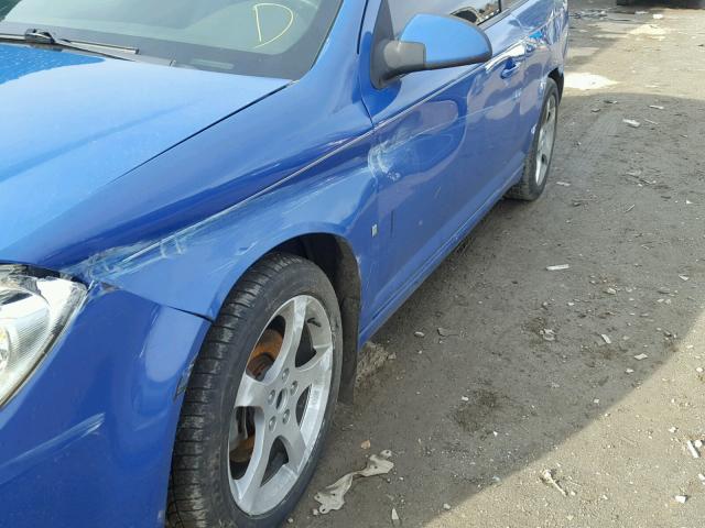 1G2AN18B487132655 - 2008 PONTIAC G5 GT BLUE photo 10