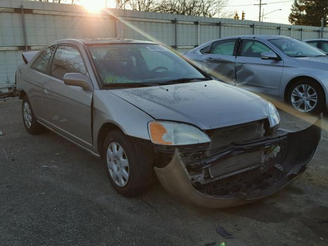 1HGEM22982L037267 - 2002 HONDA CIVIC EX BEIGE photo 1