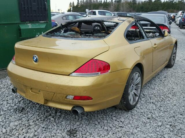 WBAEH73474B190750 - 2004 BMW 645 CI AUT GOLD photo 4