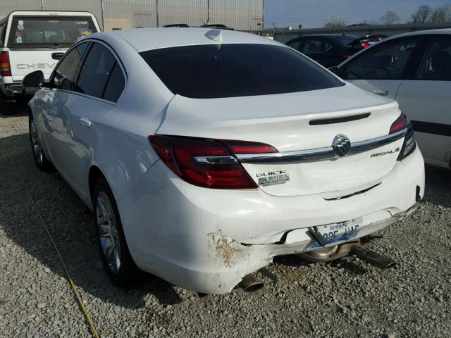 2G4GK5EX7F9181684 - 2015 BUICK REGAL WHITE photo 3