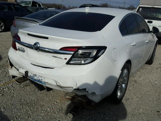 2G4GK5EX7F9181684 - 2015 BUICK REGAL WHITE photo 4