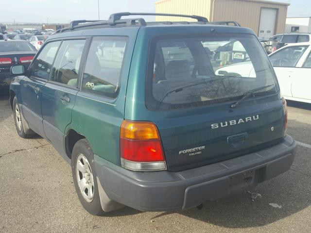 JF1SF635XYH704033 - 2000 SUBARU FORESTER L GREEN photo 3