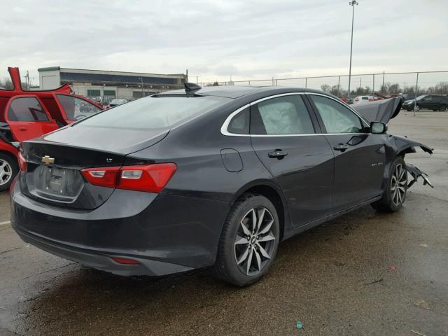 1G1ZE5ST5HF234097 - 2017 CHEVROLET MALIBU LT BLACK photo 4