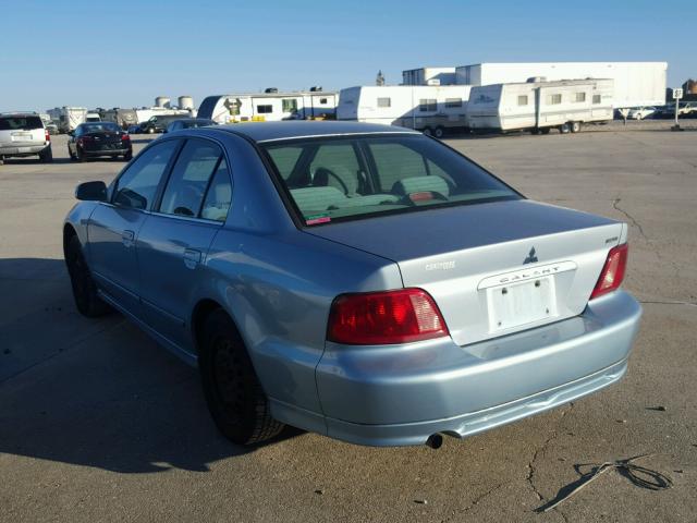 4A3AA46G73E153444 - 2003 MITSUBISHI GALANT ES BLUE photo 3