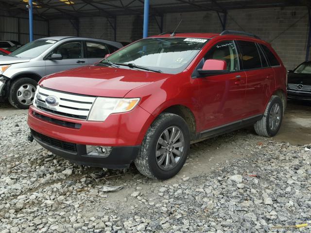 2FMDK38C38BA88088 - 2008 FORD EDGE SEL RED photo 2