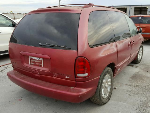 1B4GP45R6VB235486 - 1997 DODGE CARAVAN SE RED photo 4