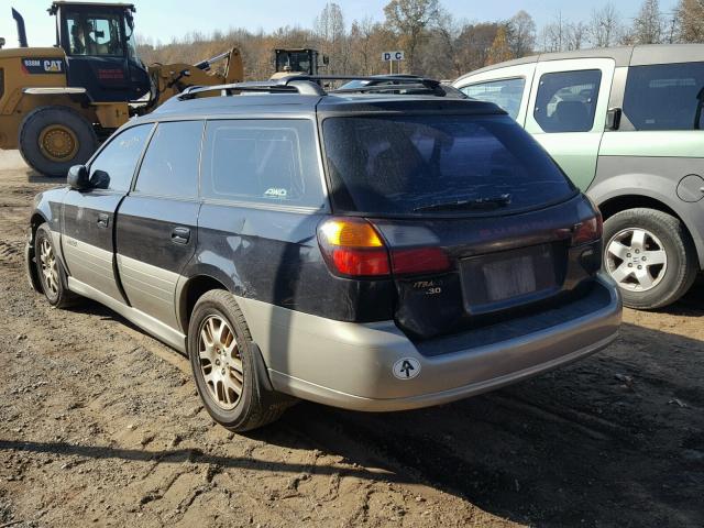 4S3BH896417637814 - 2001 SUBARU LEGACY OUT BLACK photo 3