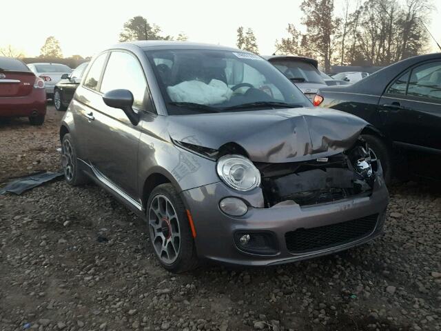 3C3CFFBR5CT125792 - 2012 FIAT 500 SPORT GRAY photo 1