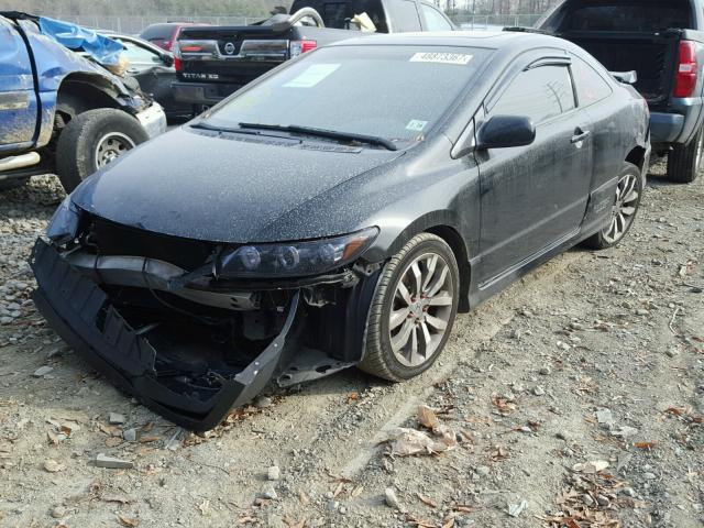 2HGFG21559H702093 - 2009 HONDA CIVIC SI BLACK photo 2