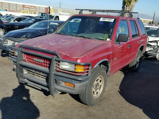 4S2CK58V8V4317100 - 1997 ISUZU RODEO S RED photo 2