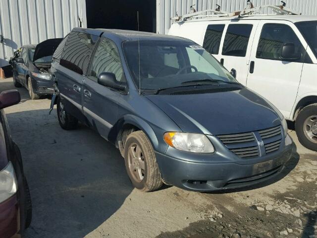 1D4GP45R37B161999 - 2007 DODGE CARAVAN SX TEAL photo 1