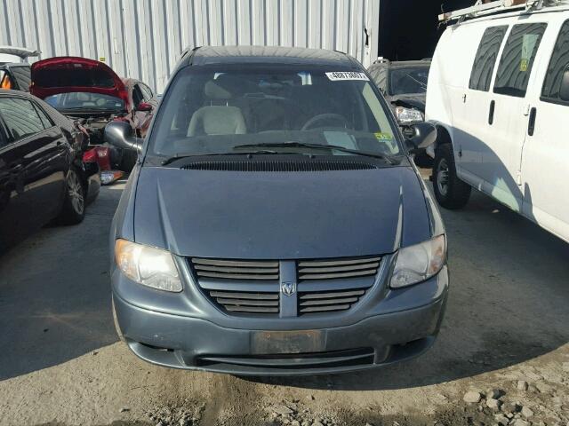 1D4GP45R37B161999 - 2007 DODGE CARAVAN SX TEAL photo 9