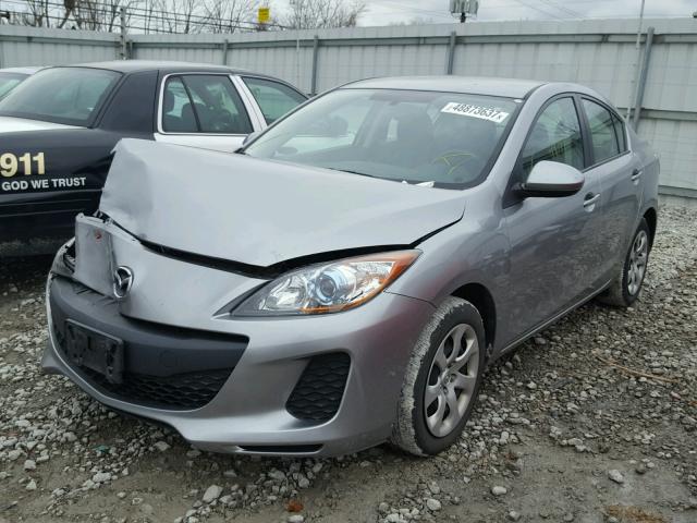 JM1BL1U77D1844971 - 2013 MAZDA 3 I GRAY photo 2