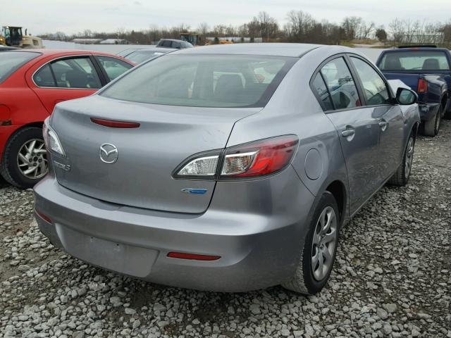 JM1BL1U77D1844971 - 2013 MAZDA 3 I GRAY photo 4