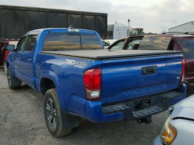 5TFDZ5BN7HX023520 - 2017 TOYOTA TACOMA DOU BLUE photo 3