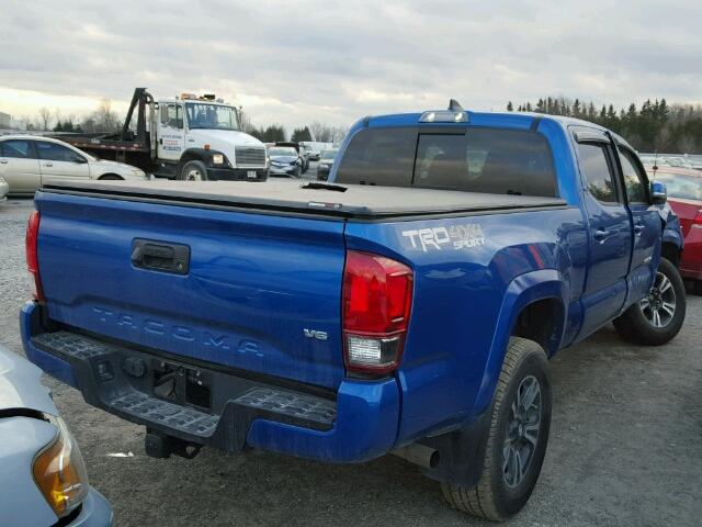 5TFDZ5BN7HX023520 - 2017 TOYOTA TACOMA DOU BLUE photo 4