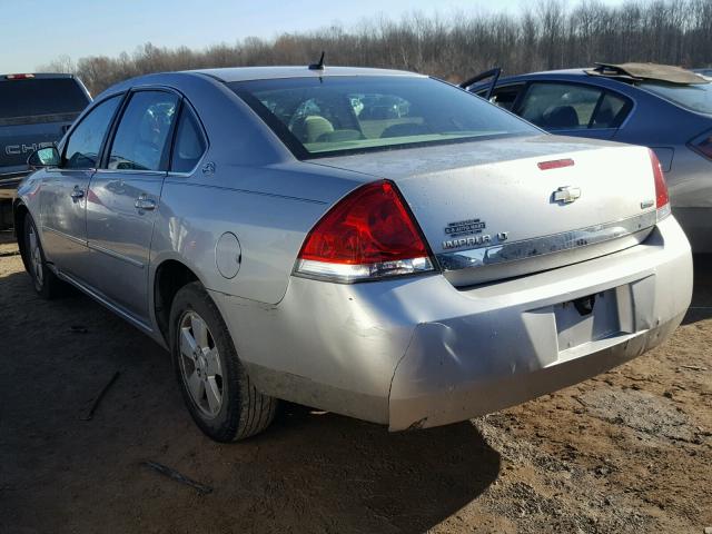 2G1WT58K589110170 - 2008 CHEVROLET IMPALA LT SILVER photo 3