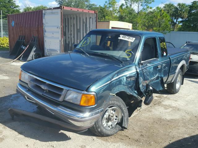 1FTCR15X3TTA42552 - 1996 FORD RANGER SUP GREEN photo 2