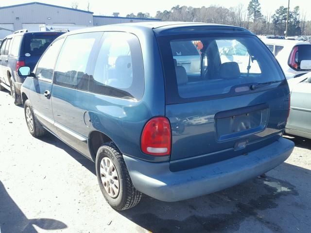 2P4FP25B4YR583505 - 2000 PLYMOUTH VOYAGER GREEN photo 3