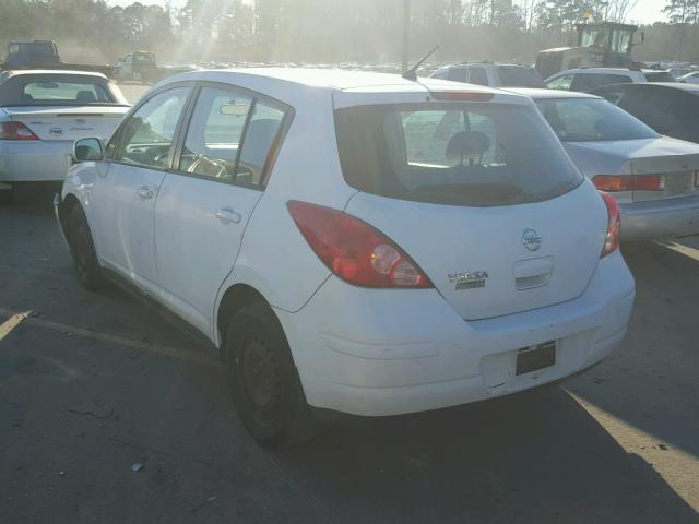 3N1BC13E97L376208 - 2007 NISSAN VERSA S WHITE photo 3